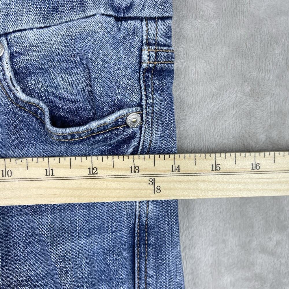 7 for All Mankind B (Air) A Pocket Size 26 Denim Jeans Flared Y2K Embroidered - Picture 10 of 15